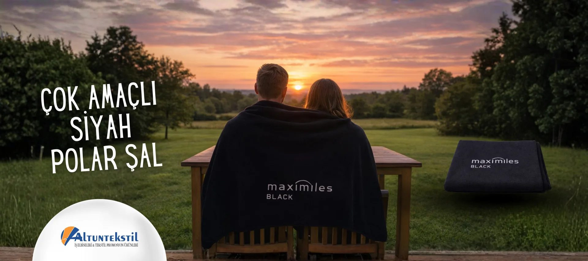 Maximiles Black kampanya görseli — Altun Tekstil