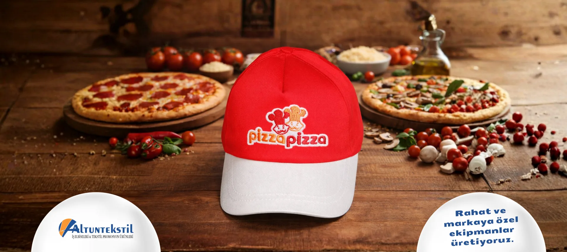 Pizza Pizza kampanya görseli — Altun Tekstil
